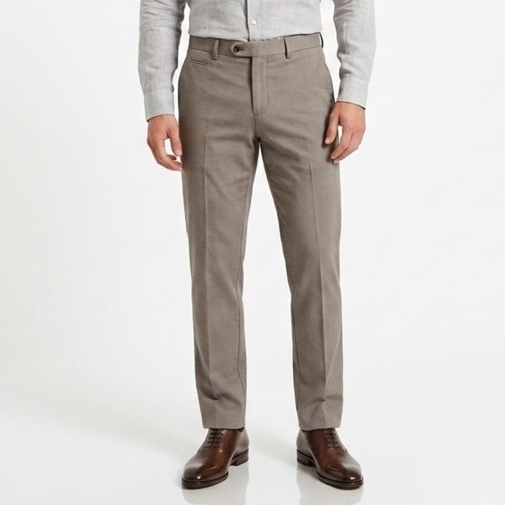 Lauren Ralph Lauren Dress Pants Men 34x29 Tan Straight Flat Front Professional
